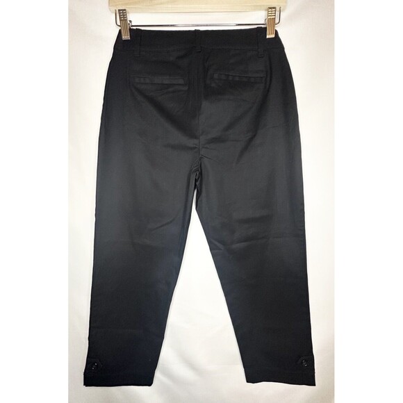 TALBOTS‎ The Perfect Crop Black Pant Women's Petite SIZE 2P - Picture 2 of 8